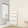 Designer Flat Panel Heated Bathroom Towel Rail Radiator Warmer Heating White