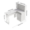 Manicure Table NailDesigner Station Art Desk Workstation Storage Equipment Shelf