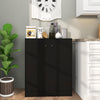 2-Door Modern Storage Cabinet Freestanding Buffet Cabinet Storage Organizer