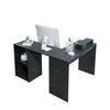 Computer Desk PC Table L-shaped Corner w/Shelves/Drawers Workstation Home Office