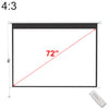 Motorised Electric Projector HD Screen Home Cinema HD DVD 16:9 + Remote Control