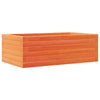 Garden Planter Wax Brown 70x40x23 Solid Wood Pine J4W7