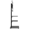 SVV Corner TV Stand 3-Tiers for 32-65 Inch Black