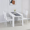 Modern 110/75cm Wooden Dining Table for Dining Room Kitchen for 2-6 People