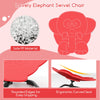 Indoor Outdoor Toddler Sit and Spin Sensory Toy Chair Elephant-Red