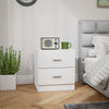 Bedside Table with 2 Drawers, Nightstand, Cabinet Drawers Side Storage Unit