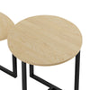Modern Nesting Coffee Table Set Of 2 For Living Room, Wooden Coffee Table End