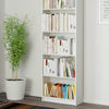 White Bookcase 60x180cm | Modern Tall Storage Shelf for Home Office Living Room