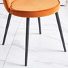 Dining Chairs Set of 2/4 Velvet Kitchen Chairs with Metal Legs