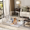 Extra Tall Acrylic Dog Playpen Anti-bite Anti-Jump Pet Animal Whelping Box Cage
