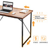 Flamaker 80/100cm Office Desk Computer Desk Home Office Workstation Metal Frame