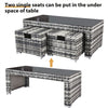 Rattan Garden Furniture Conservatory 8 Seater Corner Sofa Set with Coffee Table