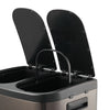 Kitchen Rubbish Recycling Pedal Bin 20l 30L 2 Waste Compartment Hands-Free
