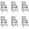 7 Piece Garden Dining Set Anthracite Metal Mesh Z4Y7