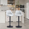 2 x Bar Stools Faux Leather Kitchen Breakfast Barstool Pub Chairs Cafe Stools