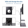 Floor TV Stand Mount Bracket with 2 AV Shelves for 32-65 inch LED LCD