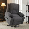 Electric Recliner Armchair with Massage &Heat Extended Footrest Lounge Sofa Grey