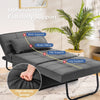 4-in-1 Convertible Sofa Bed Folding Ottoman Sleeper Space Saving Couch Lounger