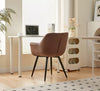 Dining Chairs Velvet Set Padded Seat Metal Leg Kitchen Chair Home Office