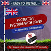 Thanaddo 20 FT Sectional Flag Pole Kit Extra Thick Aluminum Flagpole with 2 Flag