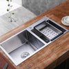 Double Bowl Stainless Steel Drop-in Kitchen Sink Dishwasher Vegetable Sink Home