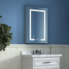 LED Bathroom Mirror Cabinet Touch Switch with Storage Wall Mounted 3 Color Light