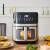 New Air Fryer 1700W 6.5L with Digital Display Timer for Low Fat Cooking Kitchen