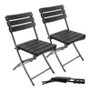 2Pcs Collapsible Outdoor Folding Garden Chair Camping Patio Dining Lounge Seat