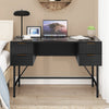 Modern Study Writing Desk Computer Desk with 4 Drawers-Black