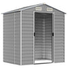 Garden Shed Grey 191x130x198 Galvanised Steel J9C7