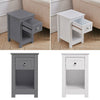 Small Side End Table Slim Wooden Sofa Night Stand Drawer Storage Cabinet Bedroom