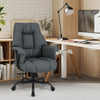 Ergonomic Office Chair PU Leather Computer Chair-Gray