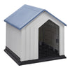 Large Waterproof Plastic Pet Dog Kennel House Garden Home Indoor Outdoor Shelter
