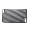 Cast Iron Griddle Plate Fry Pan Grill Bbq Cooking Skillet Double Side Reversible
