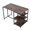 Kitchen Island Counter Top Breakfast Bar Dining Table Along 5 Tiers Storage Rack