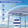 Folding Beach Tent Sun Protection Cabana Canopy Shelter with Detachable Sidewall