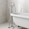 Traditional Freestanding Bath Shower Mixer Tap Crosshead Handle Chrome Bathroom