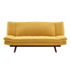 3 Seater Yellow Velvet Sofa Bed - Mondaine