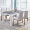 Rectangular Kitchen Dining Table Wooden Table 4-6 Seats Family Party Table White