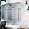 LED Illuminated Bathroom Mirror Cabinet Button Switch / Infrared Sensor Cupboard