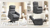 Power Lift Recliner Electric Reclining Chair with Remote Grey