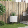 Solid Pine Wood Garden Planter - White 40x40x50 for Outdoor/Indoor, W4Y0