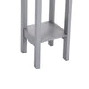 Modern End Side Table 2 Tier Bedroom Bedside Table Nightstand with Storage Shelf