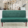Fabric Sofa Bed 2 Seater Padded Seat Sofabed Sleeper Lounge Recliner Couch Green