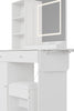 Makeup Dressing Table Set Vanity Table Desk W/ LED Mirror Drawers Dressing Stool