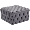 Chesterfield 70cm Extra Large Velvet Coffee Table Footstool Pouffe Seat Ottoman