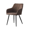 2 Pcs Dining Chairs Velvet/PU Cushion Backrest Seats Reception Armchairs Kitchen