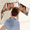 3 Way Mirror System 360° For Self Hair Cut DIY Tool 3-Colour Dimmable LED Light