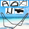 Hammock Stand Only Heavy Duty 150kg Steel Frame Hanging Hooks Indoor Outdoor