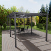 Garden Pergola Awning Gazebo Outdoor Canopy Backyard Party Barbecue Shelter 3X6M